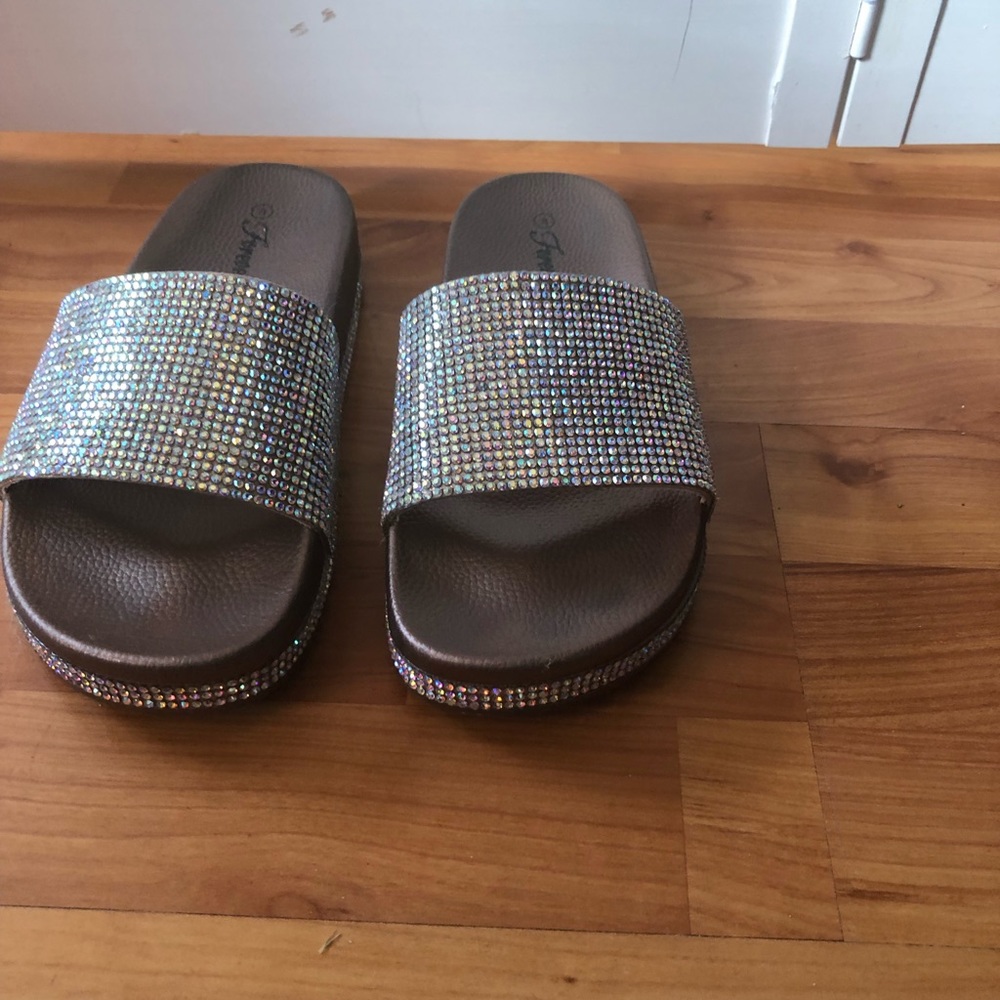 Multicolor diamond bling bling shoes